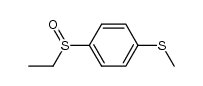 1-(ethylsulfinyl)-4-(methylthio)benzene结构式