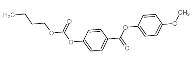N-BUTYL 4-(4'-METHOXYPHENOXYCARBONYL)PHENYL CARBONATE structure
