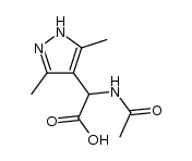 2-acetylamino-2-(3,5-dimethylpyrazol-4-yl)acetic acid结构式