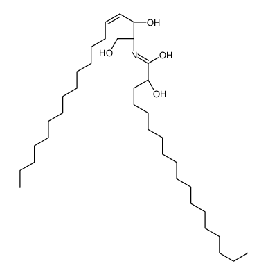 N-(2-Hydroxystearoyl) Sphingosine(Mixture of Diastereomers)结构式
