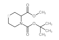 4-tert-butyl 3-methyl thiomorpholine-3,4-dicarboxylate Structure