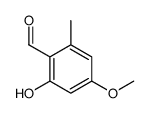 2-羟基-4-甲氧基-6-甲基苯甲醛结构式