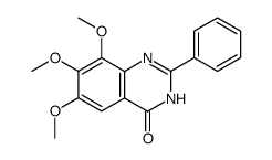 4(1H)-Quinazolinone,6,7,8-trimethoxy-2-phenyl- (9CI) Structure