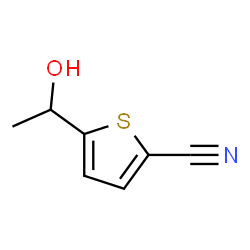 2-Thiophenecarbonitrile, 5-(1-hydroxyethyl)- (9CI) structure