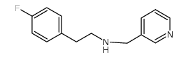 2-(4-fluorophenyl)-N-(pyridin-3-ylmethyl)ethanamine结构式