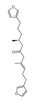 (S,E)-1,11-Bis(3-furyl)-4,8-dimethyl-3-undecen-6-one Structure