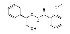 (2S)-2-({[(1R)-1-(2-methoxyphenyl)ethyl]amino}oxy)-2-phenylethanol结构式