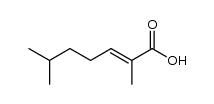 2,6-dimethyl-hept-2-enoic acid Structure
