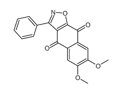6,7-dimethoxy-3-phenylbenzo[f][1,2]benzoxazole-4,9-dione Structure