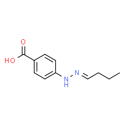 Benzoic acid, 4-(butylidenehydrazino)- (9CI) Structure