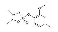 2-Methoxy-4-methylphenyl-diaethylphosphat结构式