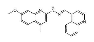 2-[(quinolin-4-yl)methylene]-1-(7-methoxy-4-methylquinolin-2-yl)hydrazine结构式