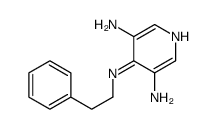 4-N-(2-phenylethyl)pyridine-3,4,5-triamine Structure