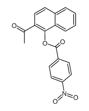 1-[1-(4-nitro-benzoyloxy)-[2]naphthyl]-ethanone结构式