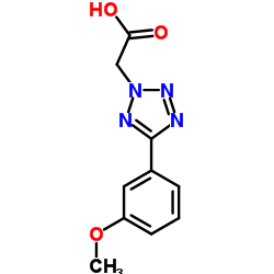 [5-(3-Methoxyphenyl)-2H-tetrazol-2-yl]acetic acid结构式