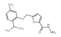 5-[(2-Isopropyl-5-methylphenoxy)methyl]-2-furohydrazide Structure