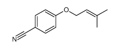 4-(3-methyl-but-2-enyloxy)-benzonitrile结构式