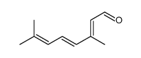 3,7-dimethylocta-2,4,6-trienal结构式