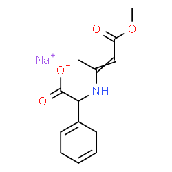 sodium alpha-[(3-methoxy-1-methyl-3-oxo-1-propenyl)amino]cyclohexa-1,4-diene-1-acetate结构式