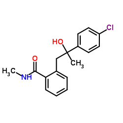 2-[2-(4-Chlorophenyl)-2-hydroxypropyl]-N-methylbenzamide结构式