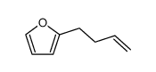 2-(but-3-enyl)furan Structure