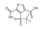 3-tert-butylsulfonylthiophene-2,4-dicarboxylic acid Structure