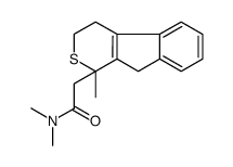 N,N-dimethyl-2-(1-methyl-4,9-dihydro-3H-indeno[2,1-c]thiopyran-1-yl)acetamide Structure