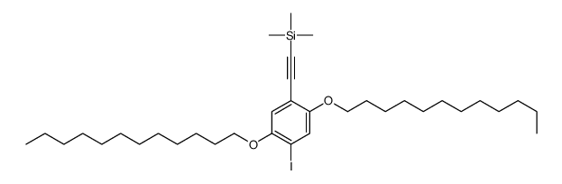 2-(2,5-didodecoxy-4-iodophenyl)ethynyl-trimethylsilane Structure
