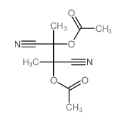 (3-acetyloxy-2,3-dicyano-butan-2-yl) acetate structure