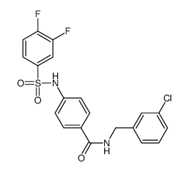 N-[(3-chlorophenyl)methyl]-4-[(3,4-difluorophenyl)sulfonylamino]benzamide Structure