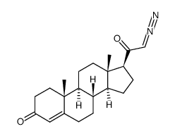 21-diazopregn-4-ene-3,20-dione结构式