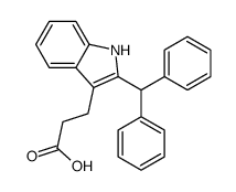 3-(2-benzhydryl-1H-indol-3-yl)propanoic acid结构式