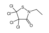 4,4,5,5-tetrachloro-2-ethyl-1,2-thiazolidin-3-one Structure