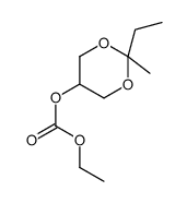 Carbonic acid, ethyl 2-ethyl-2-methyl-1,3-dioxan-5-yl ester (9CI)结构式