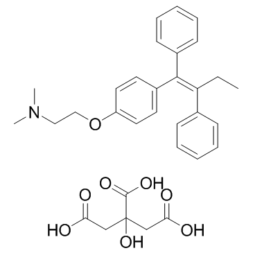 Tamoxifen citrate structure