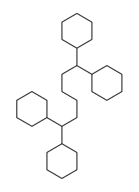 1,1,6,6-(Tetracyclohexyl)hexane Structure