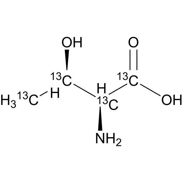 L-Threonine-13C4 Structure