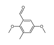 2,5-dimethoxy-3-methylbenzaldehyde结构式