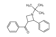 1-tert-Butyl-2β-phenyl-3β-azetidinylphenyl ketone结构式