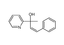 (Z)-4-phenyl-2-pyridin-2-ylbut-3-en-2-ol结构式