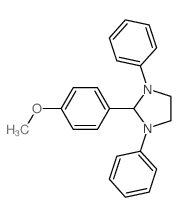 2-(4-methoxyphenyl)-1,3-diphenyl-imidazolidine Structure