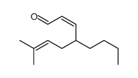 4-butyl-7-methylocta-2,6-dienal Structure