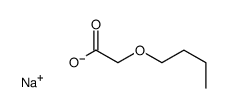 Butoxyacetic acid sodium salt structure