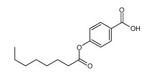 4-octanoyloxybenzoic acid Structure