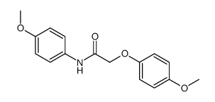 2-(4-methoxyphenoxy)-N-(4-methoxyphenyl)acetamide结构式
