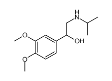 1-(3,4-dimethoxyphenyl)-2-(propan-2-ylamino)ethanol结构式