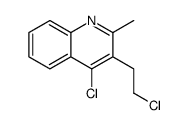 4-chloro-3-(2-chloroethyl)-2-methylquinoline结构式