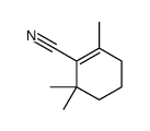 2,6,6-trimethylcyclohexene-1-carbonitrile Structure