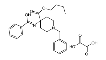 butyl 4-benzamido-1-benzylpiperidine-4-carboxylate,oxalic acid结构式