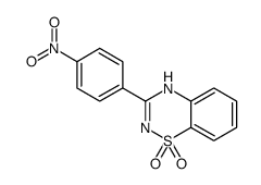 3-(4-nitrophenyl)-4H-1λ6,2,4-benzothiadiazine 1,1-dioxide Structure